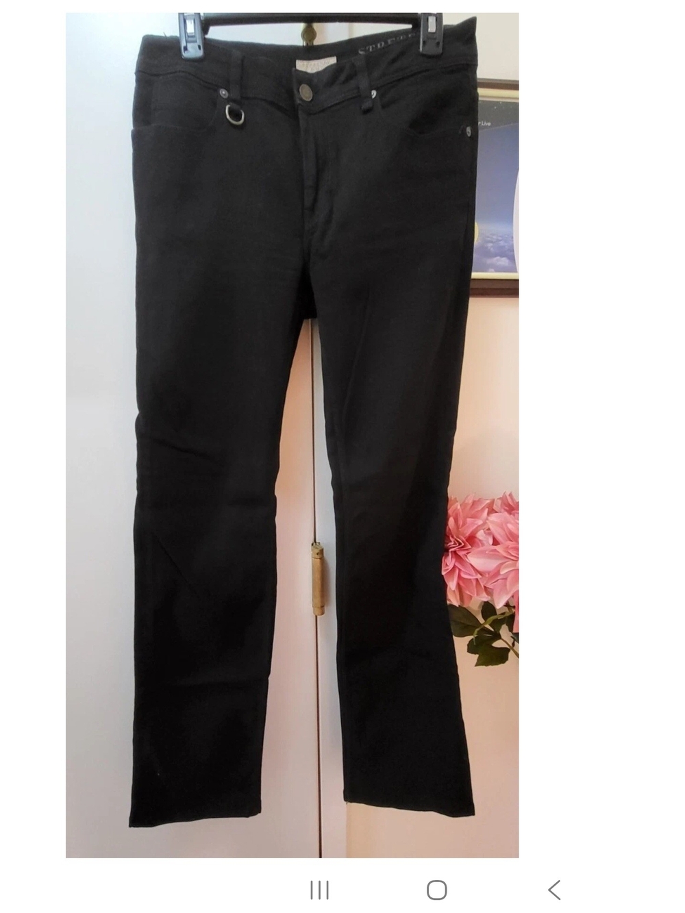 BURBERRY BRIT WOMAN BLACK STRETFIELD JEANS SIZE 30R NWOT